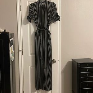 Calvin Klein Striped Jumpsuit